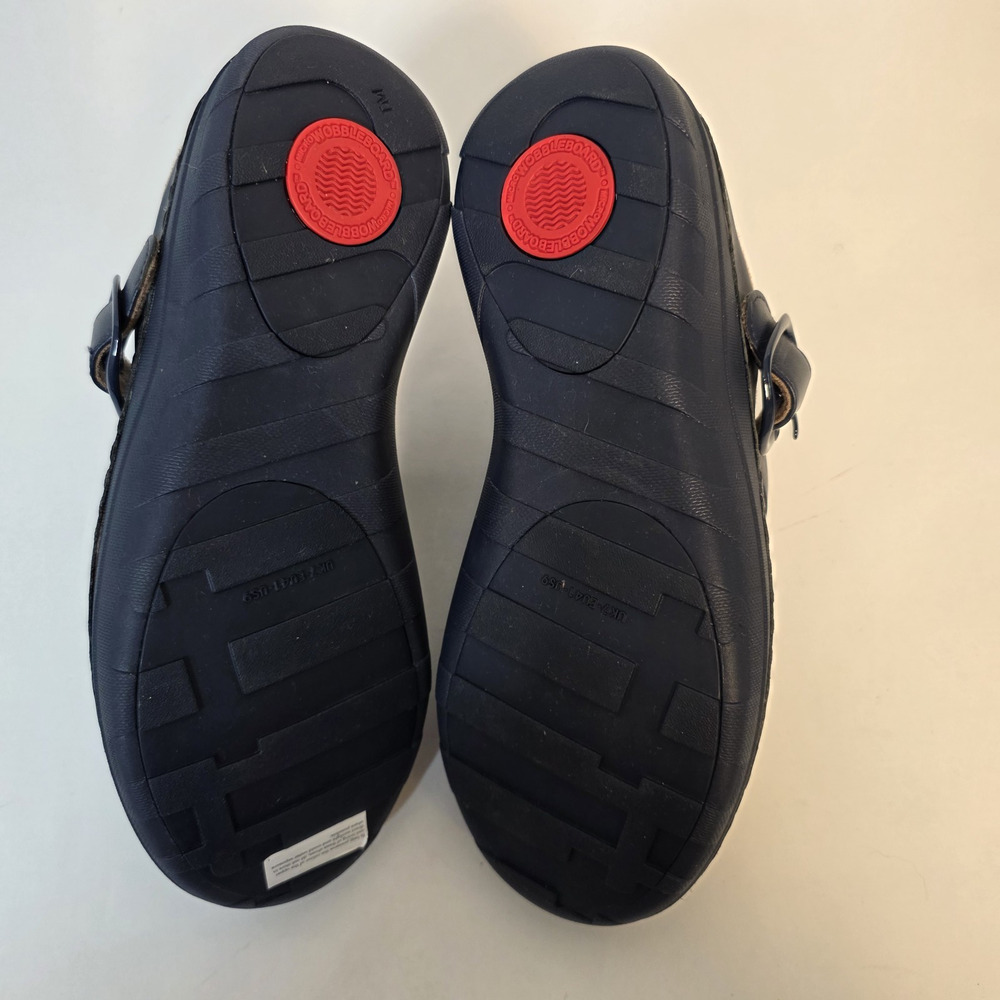 FitFlop Gogh Pro Superlight Blue Leather Mule Clog Womens 9 Comfort Slingback - Picture 16 of 16
